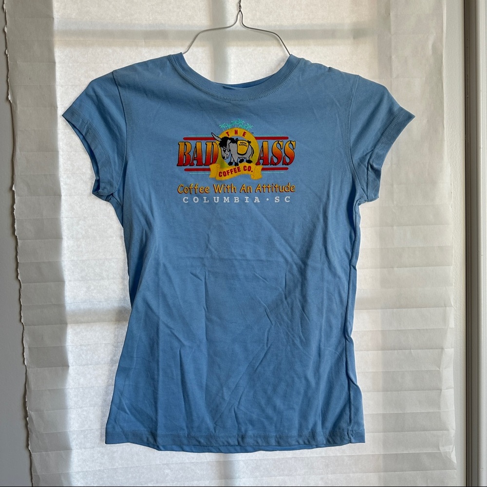 BLUE GRAPHIC BABY TEE